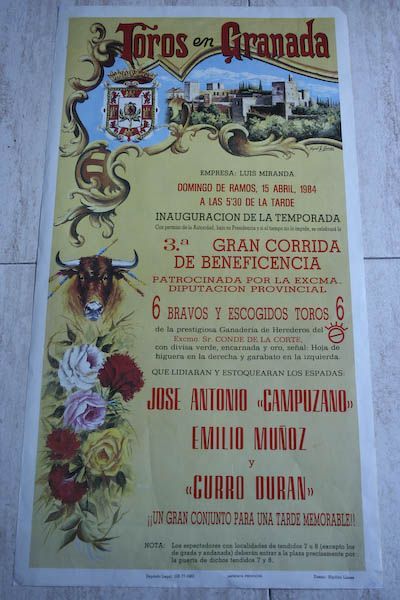Cartel de toros de Granada
