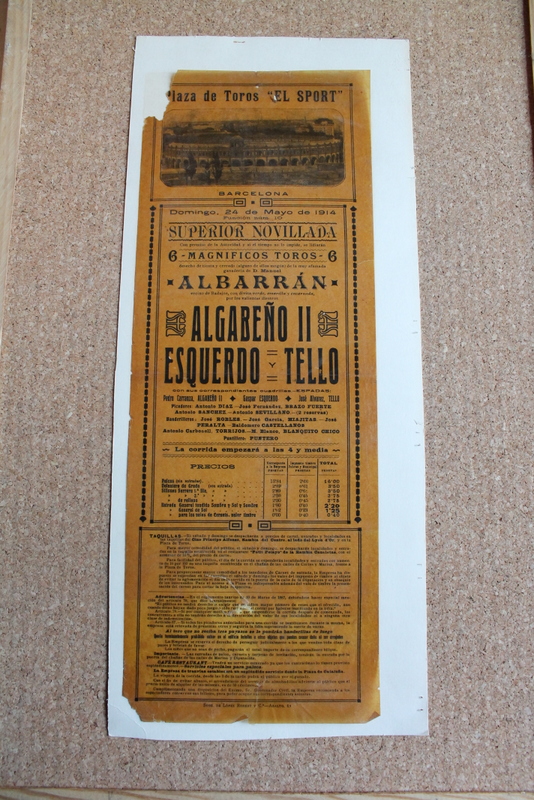 Cartel de toros de Barcelona. 24 de mayo de 1914. 