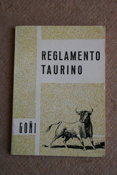 Reglamento de espectáculos taurinos.