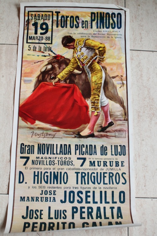 Cartel de toros de Pinoso. 19 de marzo de 1988. 