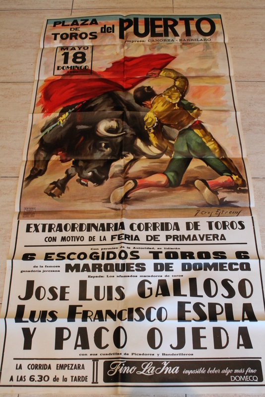 Cartel de toros de el Puerto. 18 de mayo de 1980. 
