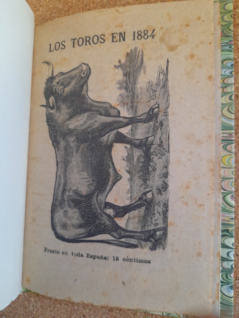 Los toros en 1884. Recopilación de datos estadísticos y principales acontecimientos taurómacos ocurridos durante dicho año.