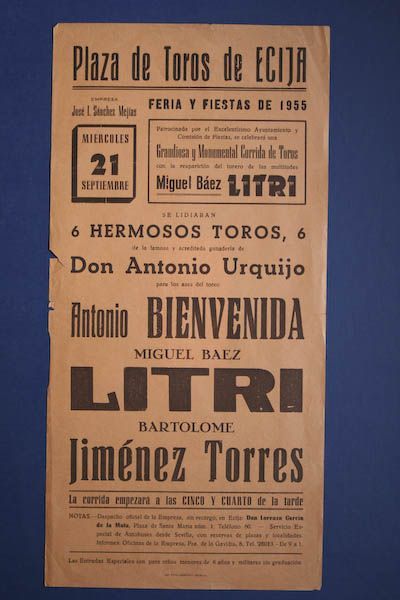Cartel de toros de Écija