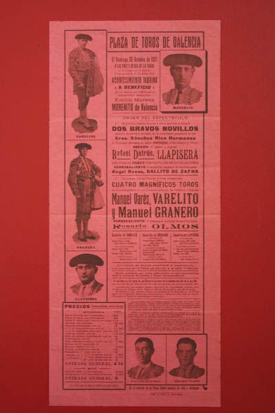 Cartel de toros de Valencia