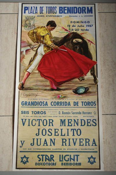 Cartel de toros de Benidorm