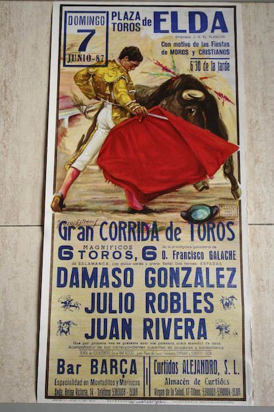 Cartel de toros de Elda