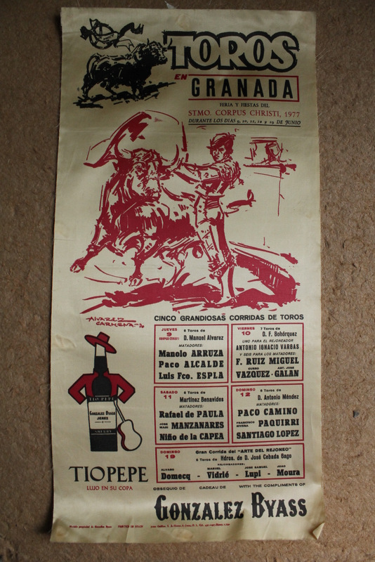 Catel de toros de Granada. Feria y Fiestas del Corpus Christi 1977.