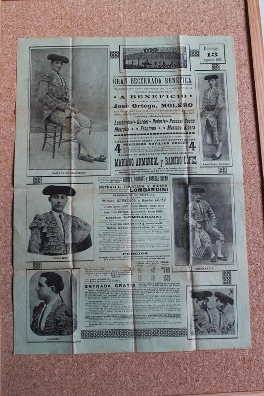 Cartel de toros de Barcelona. 13 de agosto de 1911.