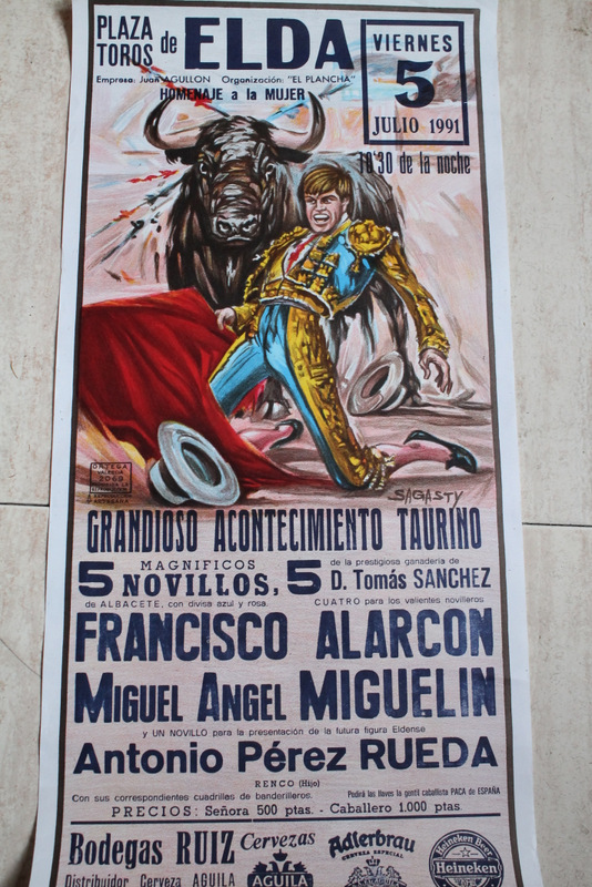 Cartel de toros de 5 de julio de 1991. Homenaje a la mujer. 