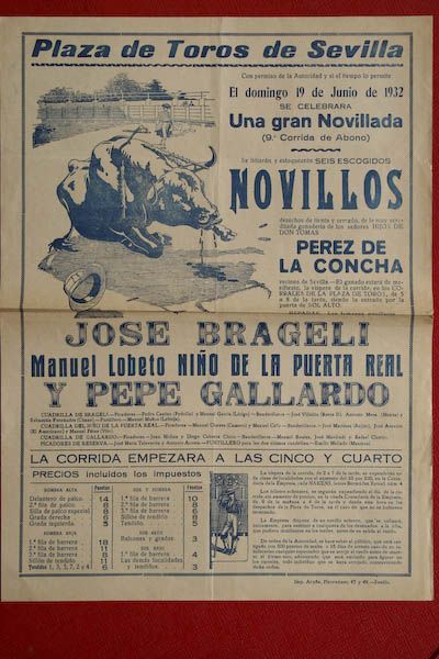 Cartel de toros de Sevilla