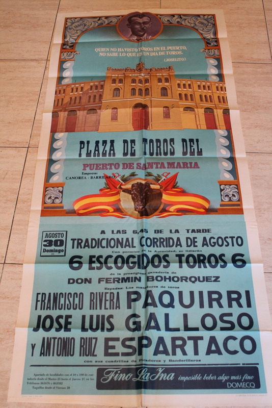 Cartel de toros de El Puerto de Santa María. 30 de agosto de 1980. 