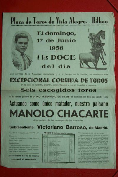 Cartel de toros de Bilbao