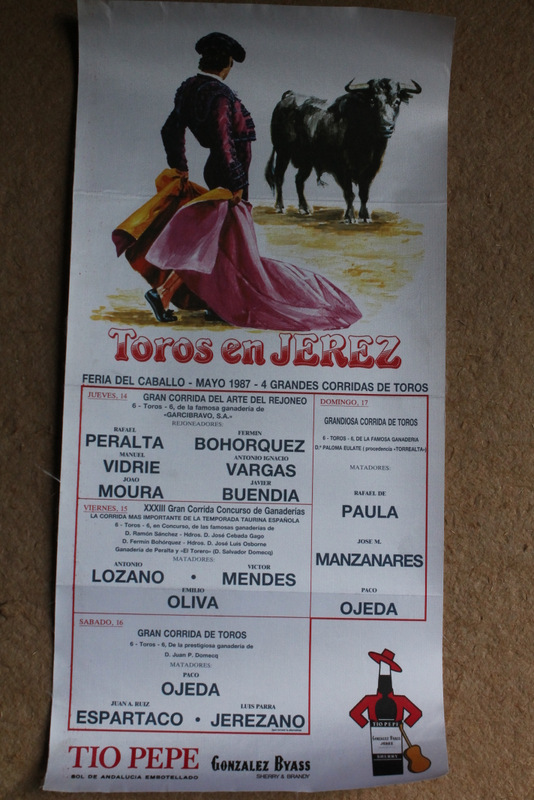 Cartel de toros de Jerez. Feria del Caballo. Mayo de 1987.