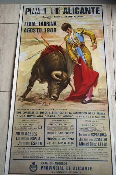 Cartel de toros de Alicante