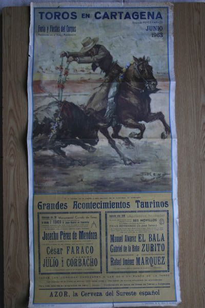 Cartel de toros de Cartagena.