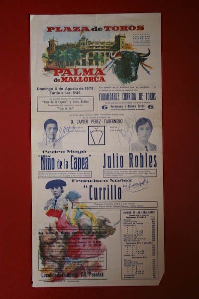 Cartel de toros de Palma de Mallorca