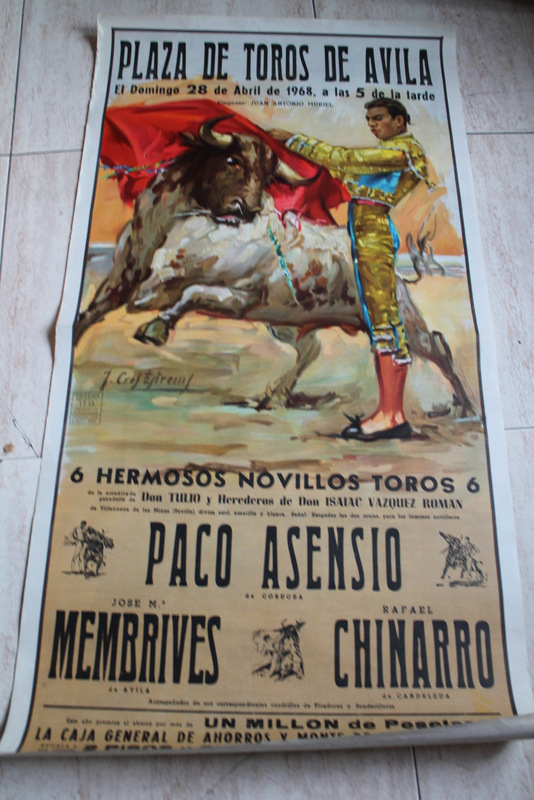 Cartel de toros de Ávila. 28 de abril de 1968.